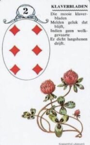 klaverbladen kaart 2 lenormand