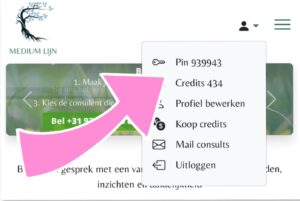 je hebt een persoonlijke pincode x mediumlijn